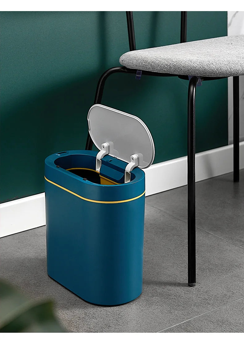 Sensor Trash Can Touchless 8L Kitchen Bathroom Bin Compact - Tophatter Daily Deals