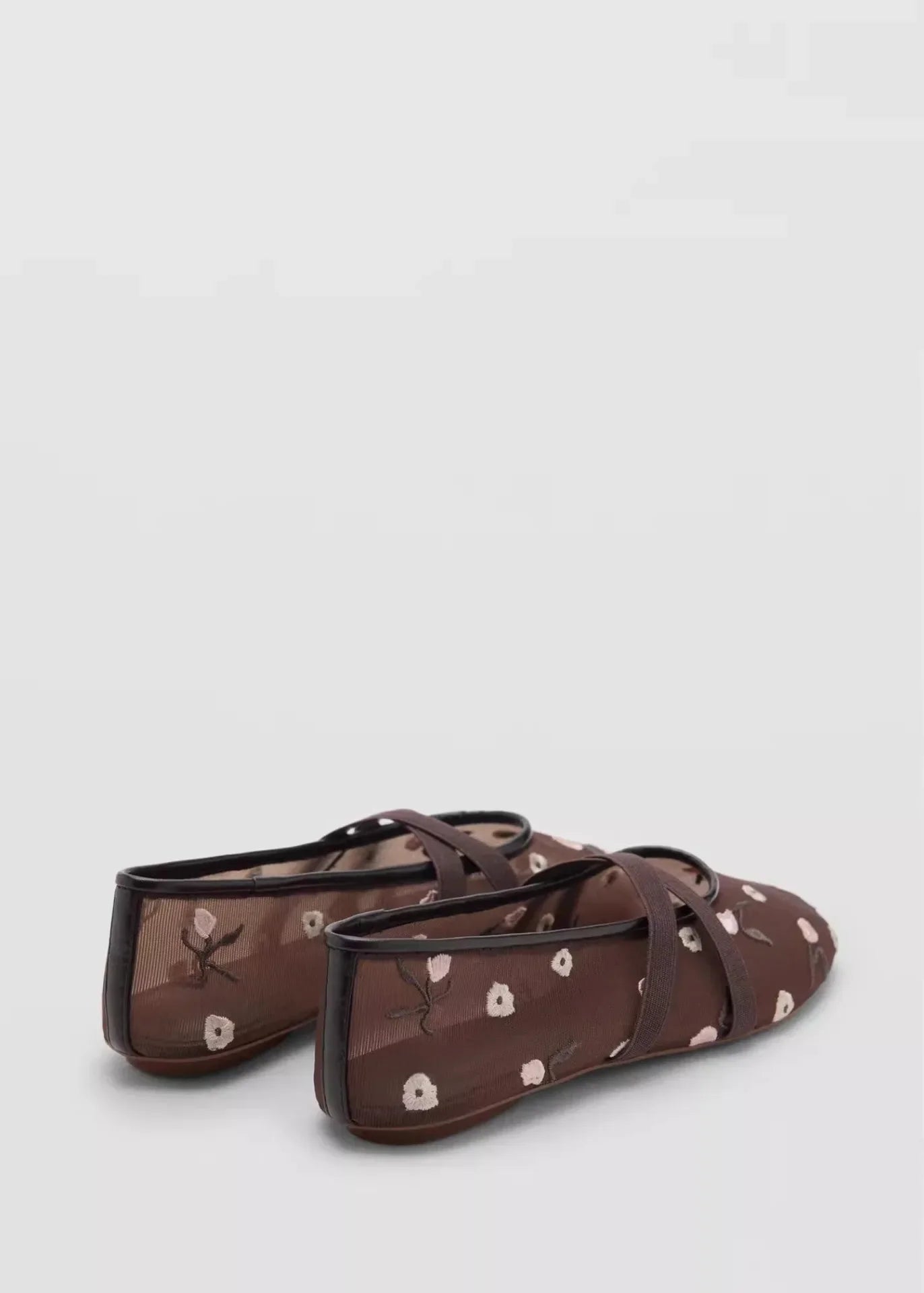 Lightweight Women Ballet Flats - Mary Jane, Embroidered Mesh - Tophatter Daily Deals