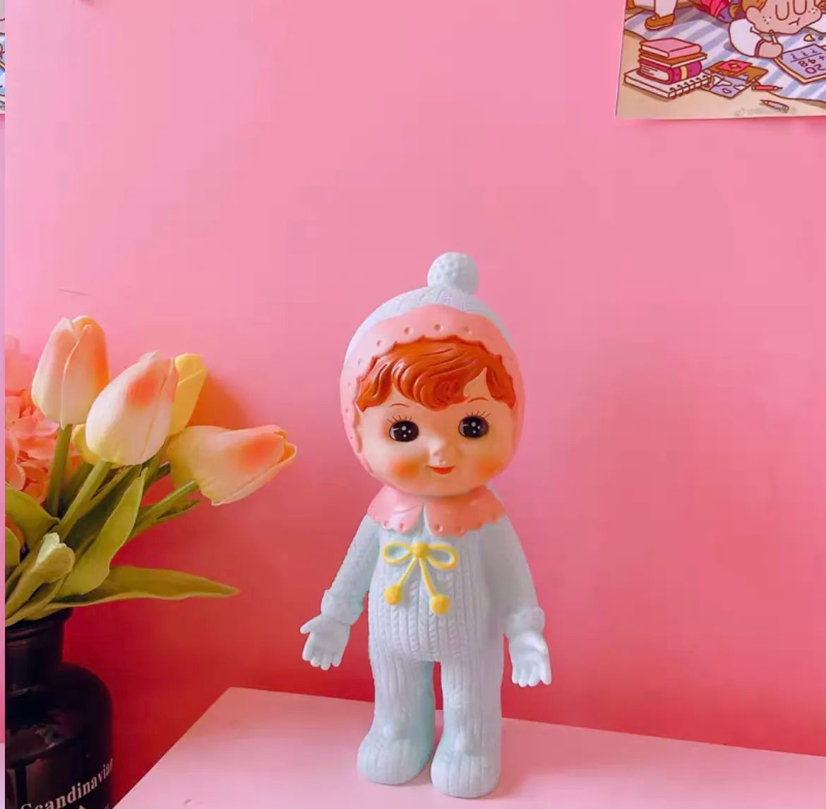 Classic Baby Girl Doll Cute Latex Rubber Baby Kids Office Decor Animals - Tophatter Daily Deals