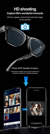 AI Smart Glasses 720P Translation Camera Sunglasses - Tophatter Daily Deals