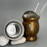 Yerba Mate Bombilla Set Stainless Steel Mate Kit Easy Clean - Tophatter Daily Deals
