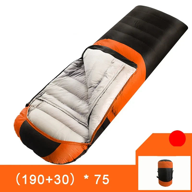 USB Heated Sleeping Bag 3-Stage Thermal Pad Orange Sleeping Bags - Tophatter Daily Deals