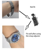 3pcs Mens Silver Watch Cuban Chain Bracelet Set (Blue) Apparel & Accessories > Jewelry > Jewelry Sets - Tophatter Daily Deals