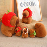 Kawaii Snack Attack: Hamburger Capybara Dog Pig Capibaras Pizza Bubble Tea Cushion Plush Animals - Tophatter Daily Deals