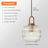 Japandi Glass Pendant Light Japanese Nordic Hanging Lamp Warm B-Transparent - Tophatter Daily Deals