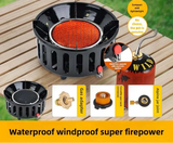 7-Core Camping Infrared Gas Stove Black Camp Cooking - Tophatter Daily Deals