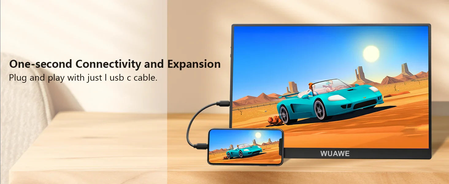 16 Inch 120Hz Portable Monitor 1920x1200 HDR Holiday Gift - Tophatter Daily Deals