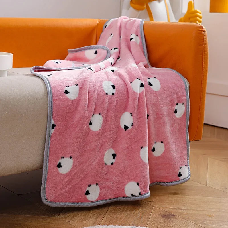 Miffy Throw Blanket Fleece Mid Pink Animals - Tophatter Daily Deals