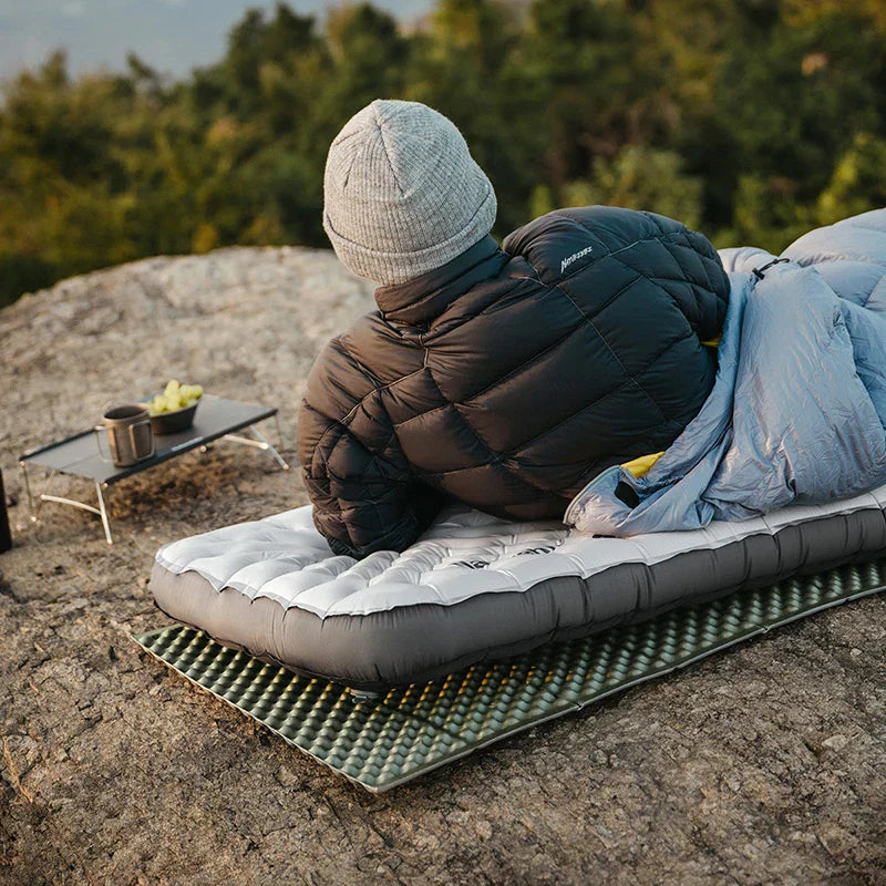 Inflatable Pad 6.5 R-Value Thermal Air Mattress White Camping & Hiking - Tophatter Daily Deals
