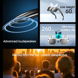 4K AI Smart Camera Glasses Photochromic Travel Handsfree - Tophatter Daily Deals