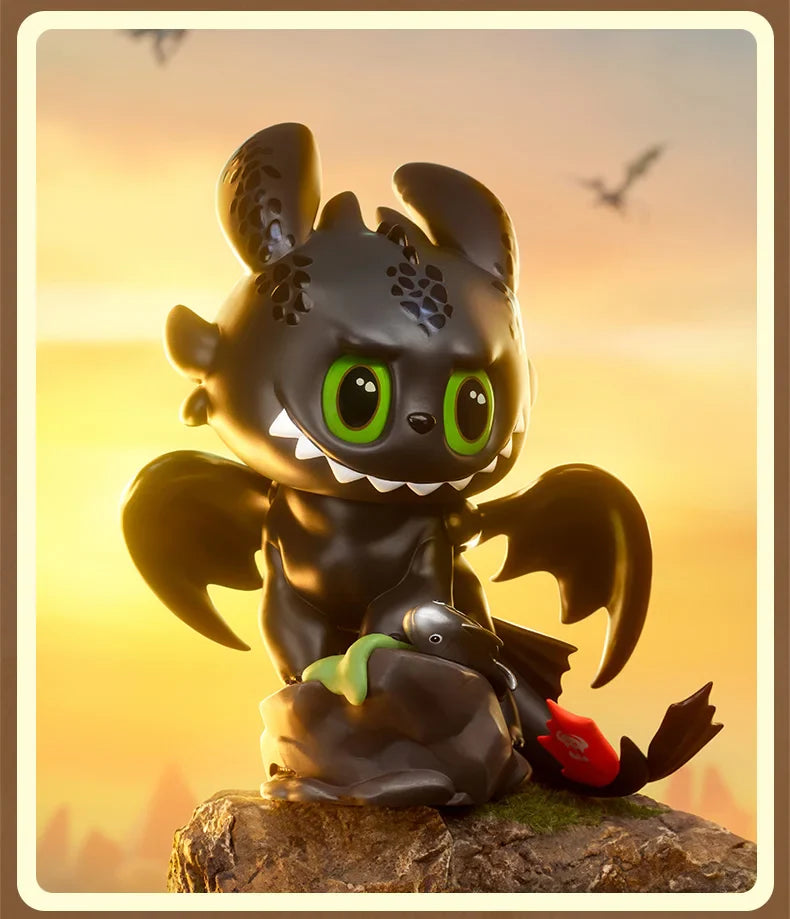 Genuine Pop Mart The Monsters Labubu - How to Train Your Dragon 200% Figurine Toothless Light Fury Mythical - Tophatter Daily Deals