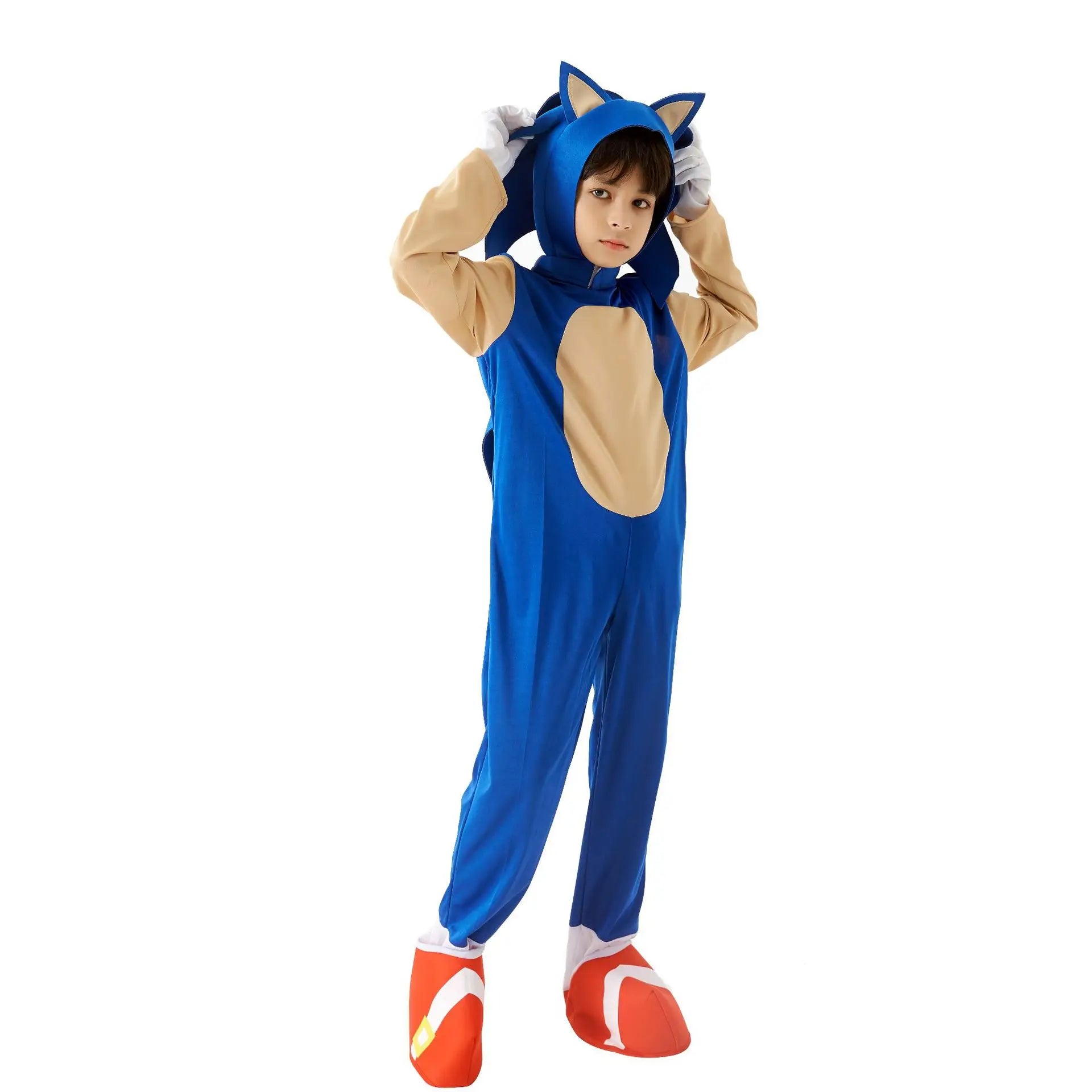 Sonics Cartoon Kids Cosplay Jumpsuit Halloween 2025 Gift - Tophatter Daily Deals