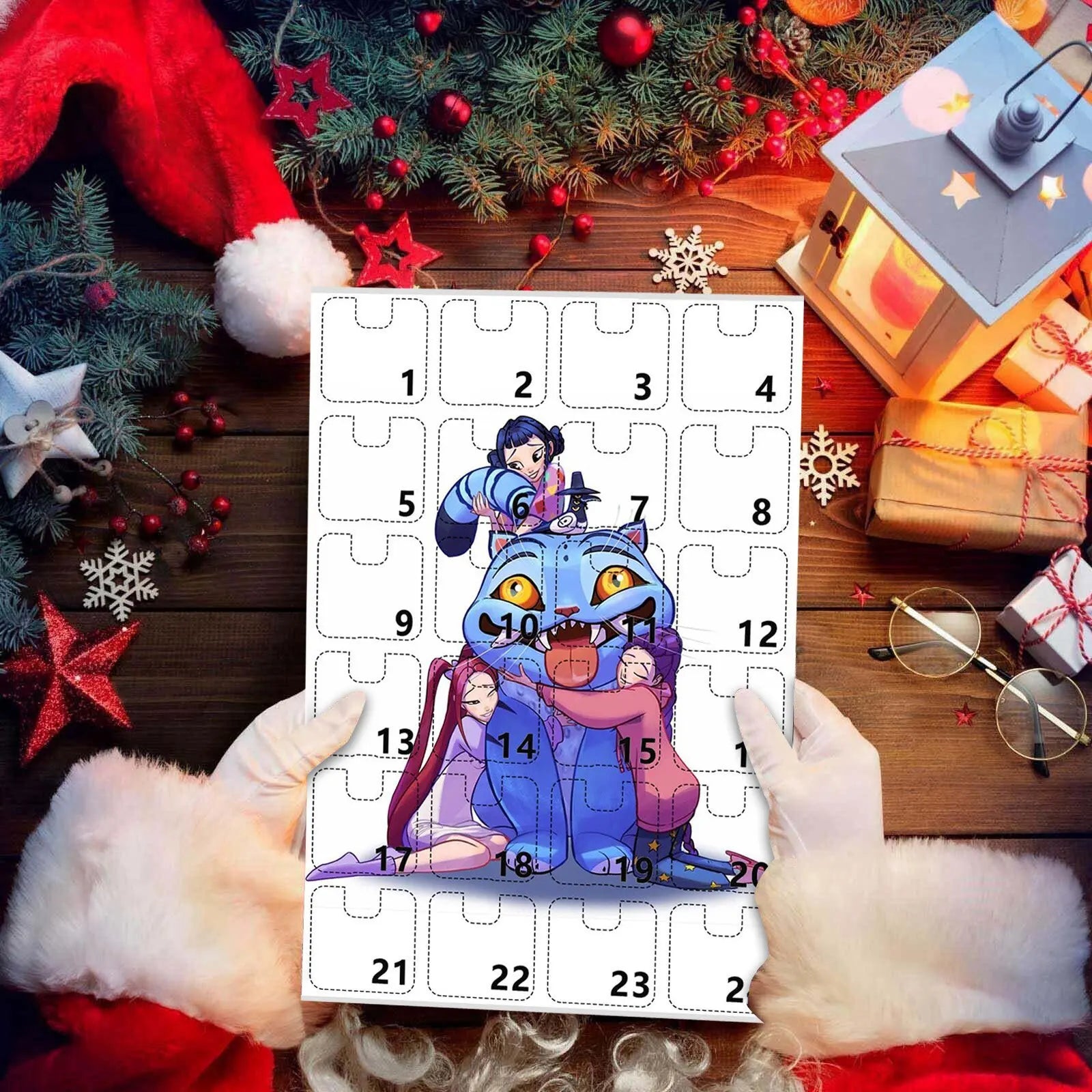 Kpop Advent Calendar 24 Day Demon Hunters Keychain Gift - Tophatter Daily Deals