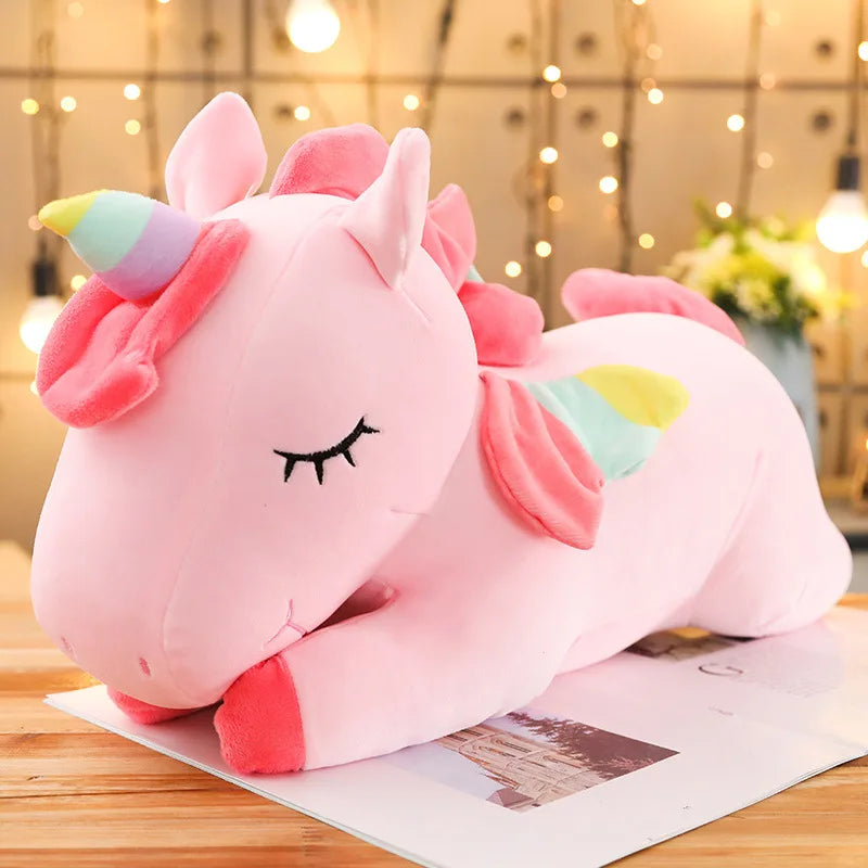 Angel Wings Unicorn Multicoloured Plush Toy Mythical - Tophatter Daily Deals
