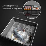 72L Foldable Waterproof Storage Box Black Camp Furniture - Tophatter Daily Deals