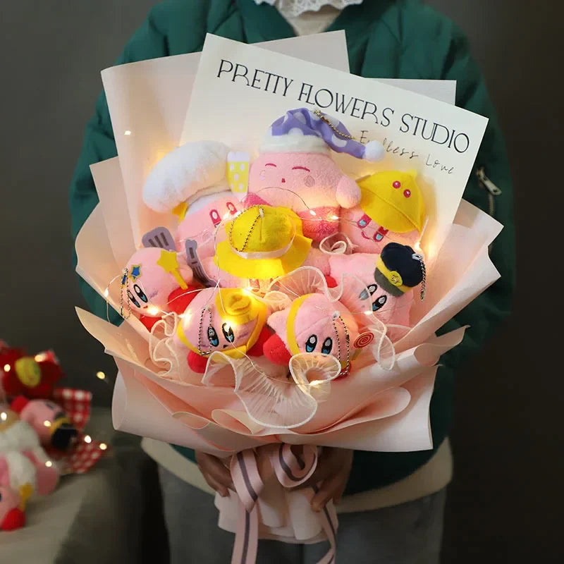 Pink Star Kirby Plush Bouquet Anime - Tophatter Daily Deals