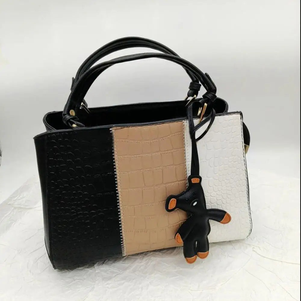 Bear Keychain PU Leather Mini Bag Charm Cute Gift Accessory - Tophatter Daily Deals