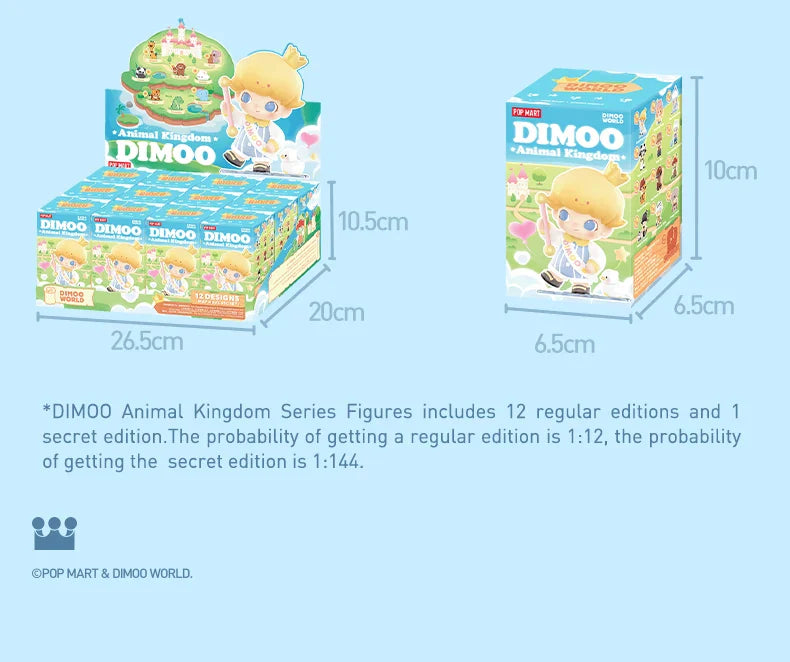 Genuine Pop Mart Dimoo Animal Kingdom Series Blind Box Figurines by Ayan Mythical - Tophatter Daily Deals