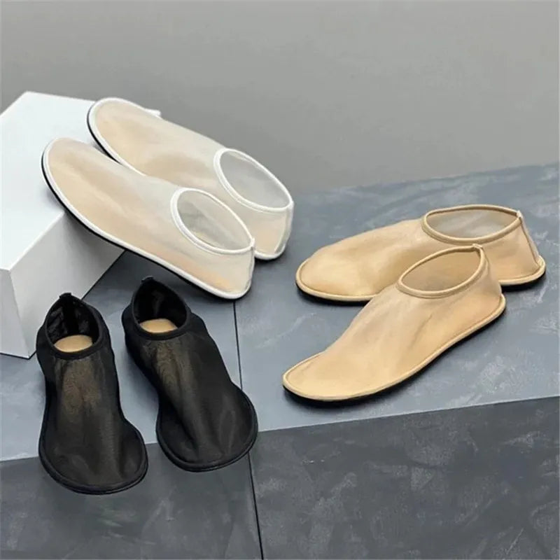 Breathable Women Mesh Ballet Flats - Slip On, For Summer - Tophatter Daily Deals