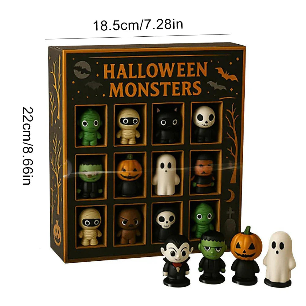 Halloween Advent Calendar 12 Spooky Mini Dolls 2025 - Tophatter Daily Deals