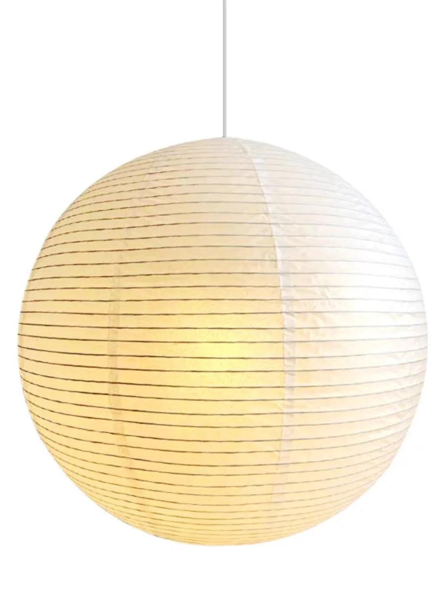 Japandi Wabi Sabi Round Pendant Light E27 LED Hanging Cozy Lamp B - Tophatter Daily Deals