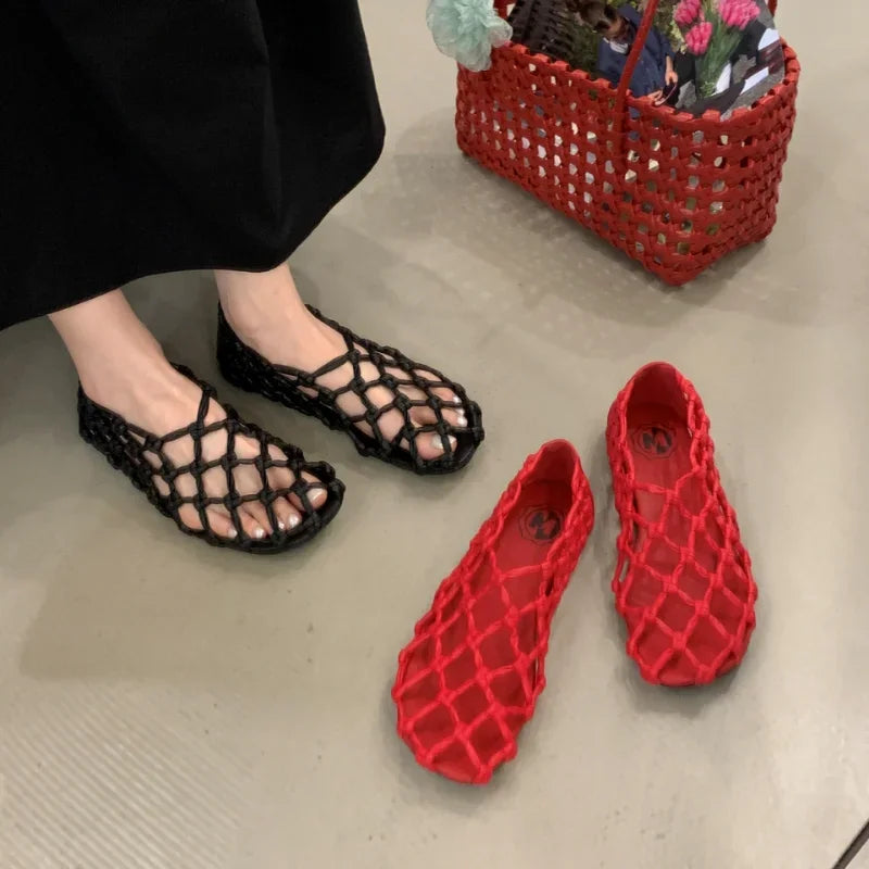 Breathable Women’s Ballet Flats - Mesh Weave, Summer - Tophatter Daily Deals