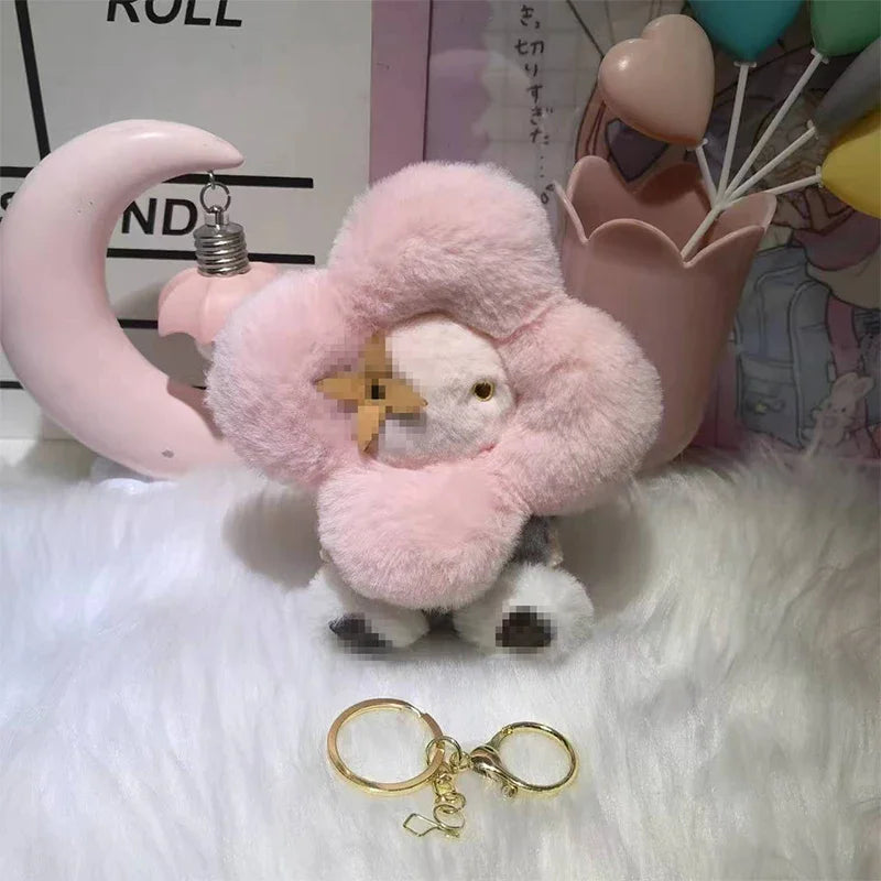 Sunflower Plush Keychain Bag Charm Pink Mini Cozy Gift - Tophatter Daily Deals