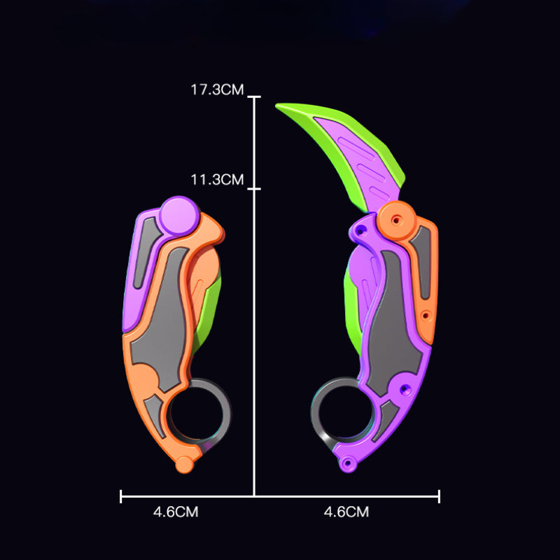 Fidget Knife Gravity Claw 3D Printed Butterfly Toys - Tophatter Daily Deals