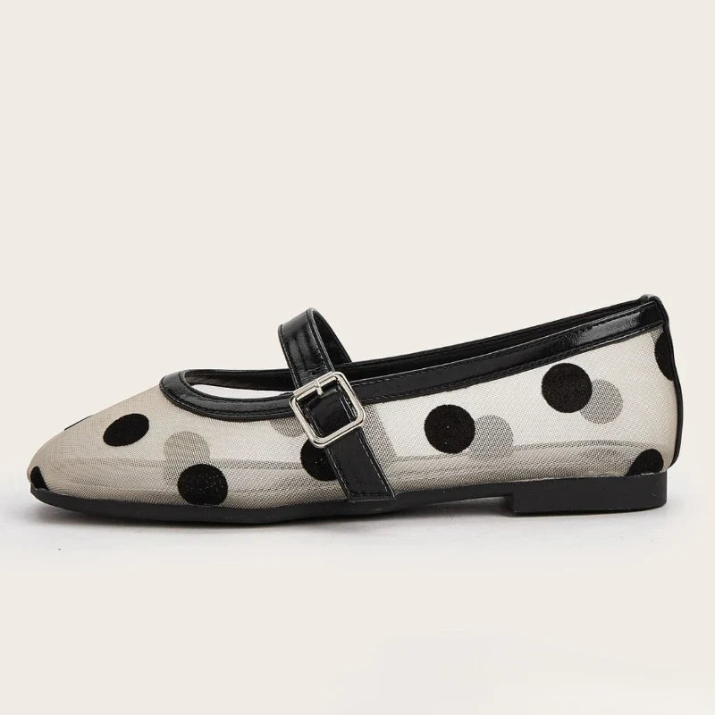 Breathable Women Mary Jane Flats - Round Toe Mesh, Casual - Tophatter Daily Deals