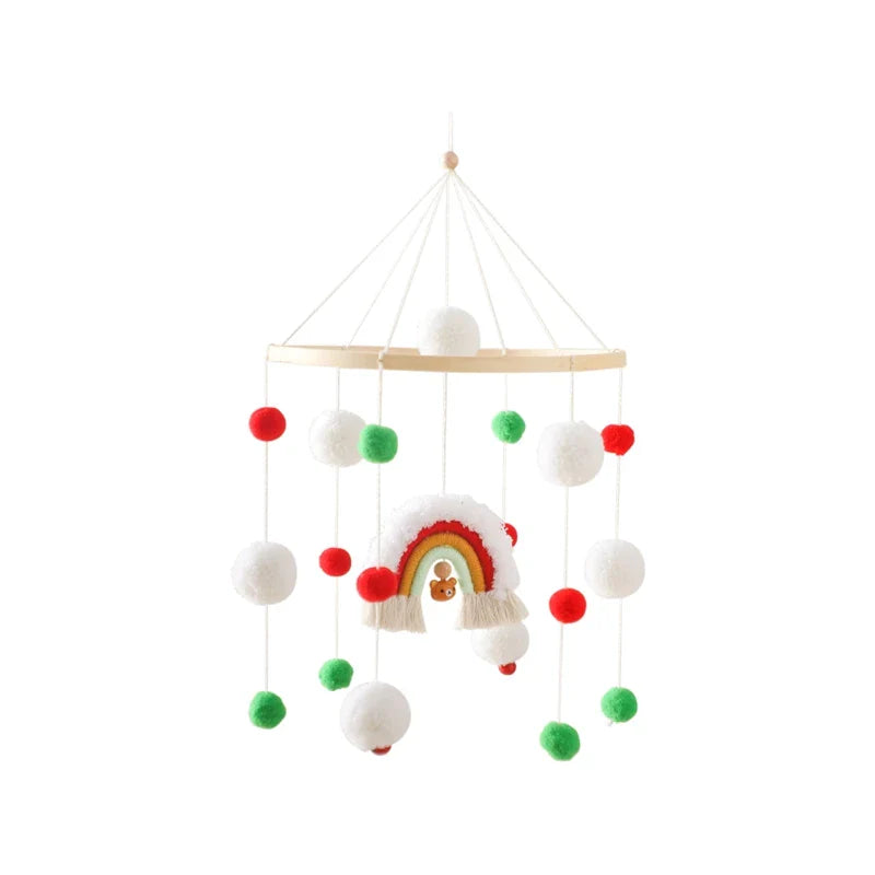 Hot Air Balloon Crib Mobile Newborn Sensory Toys Soothing Christmas Rainbow - Tophatter Daily Deals