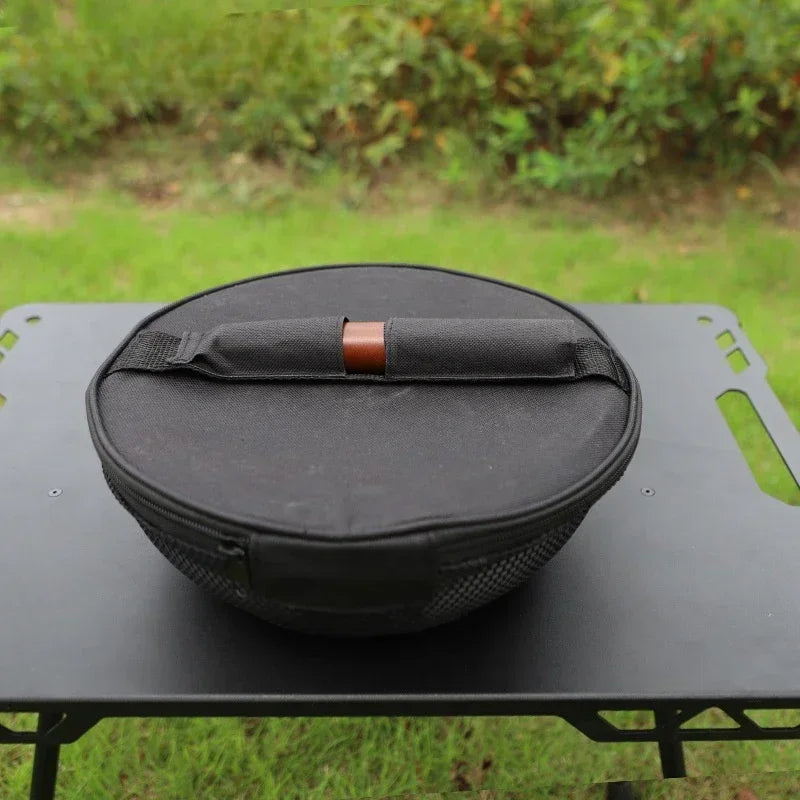 Camping Frying Pan Folding Handle Dark Grey Camp Cooking - Tophatter Daily Deals