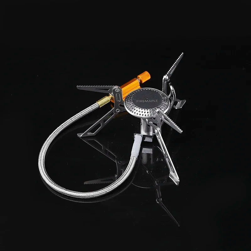 2990W Split Gas Stove Silver Camp Cooking - Tophatter Daily Deals