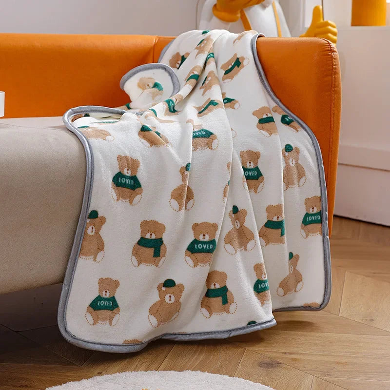 Miffy Throw Blanket Fleece White Animals - Tophatter Daily Deals