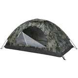 1-Person Camping Tent with Mesh Ventilation Green Tents - Tophatter Daily Deals