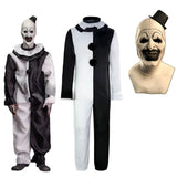 Art The Clown Cosplay Jumpsuit And Mask Halloween 2025 Costume and mask B - Tophatter Daily Deals