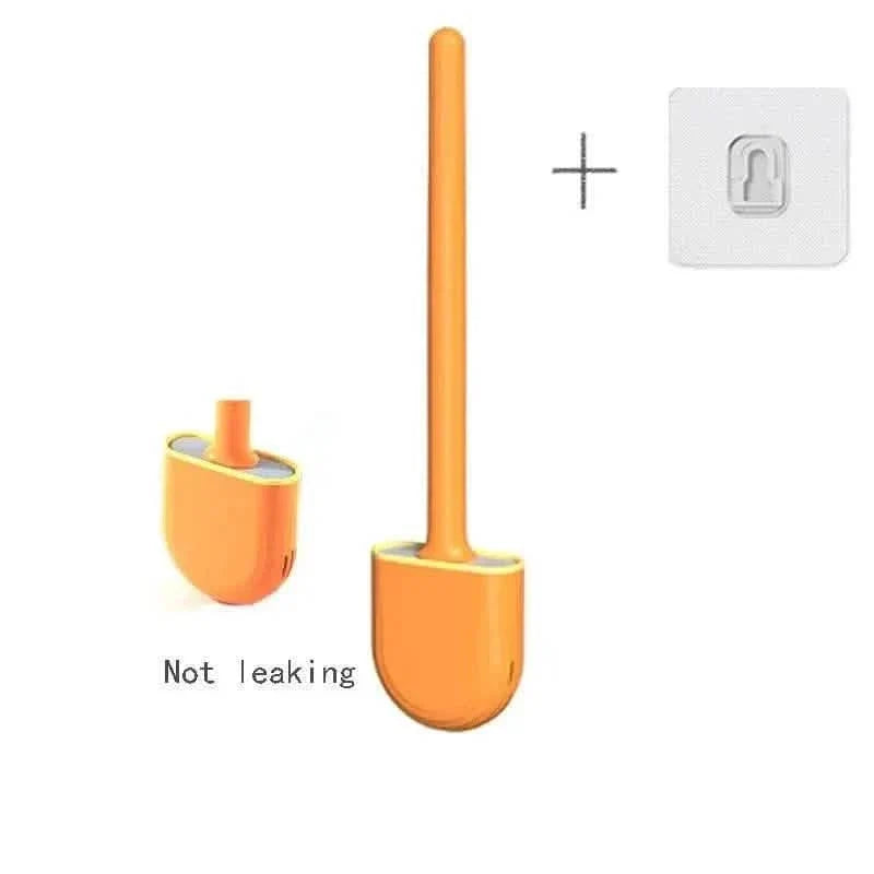 Wall Hanging Toilet Brush With Holder style2 orange Bath - Tophatter Daily Deals