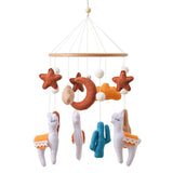 Wooden Crib Mobile Felt Bear Musical Newborn Sensory Toys Alpaca - Tophatter Daily Deals