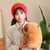 Kawaii Snack Attack: Hamburger Capybara Dog Pig Capibaras Pizza Bubble Tea Cushion Plush Animals - Tophatter Daily Deals