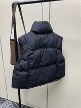 Warm Women’s Down Vest - Stand Collar, Duck Down, Winter - Tophatter Daily Deals