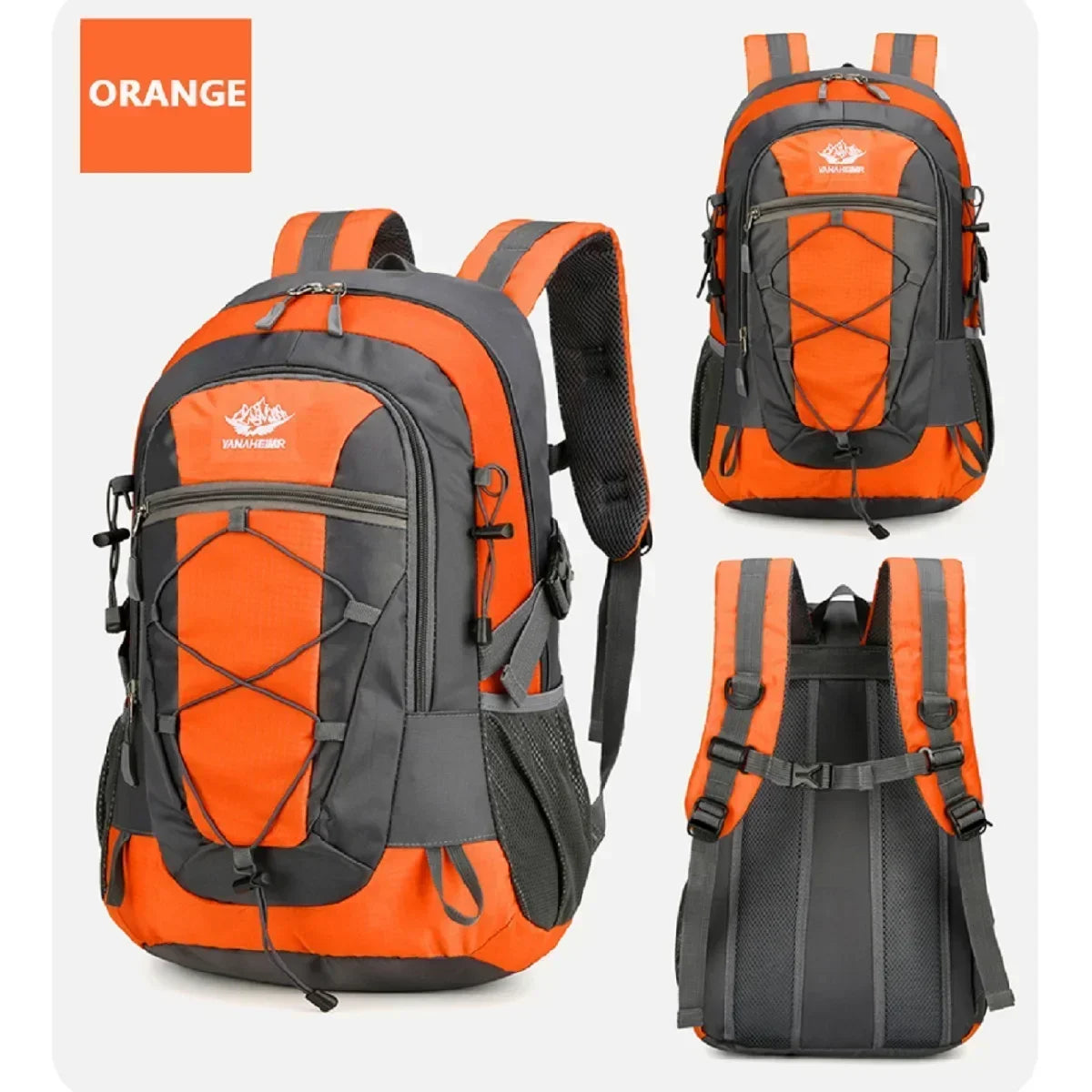 Waterproof Hiking Backpack Orange Backpacks - Tophatter Daily Deals