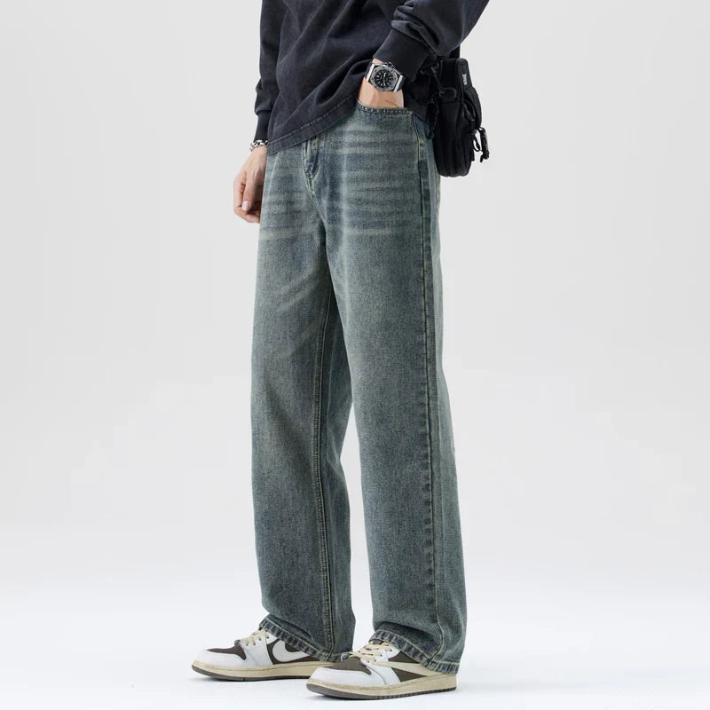 Heavyweight Men's Jeans - Loose Straight, Cotton Street - Tophatter Daily Deals
