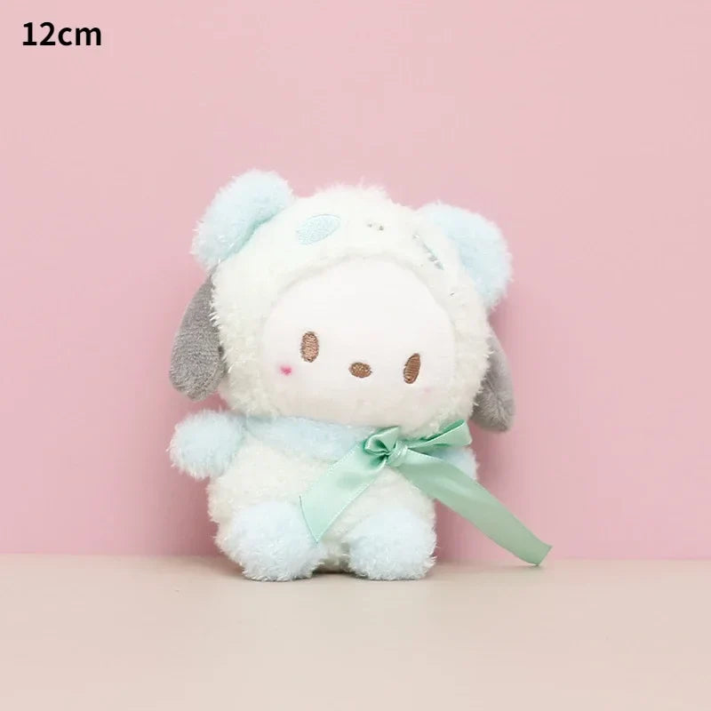 Sanrio Limited Collection Kuromi Cinnamoroll My Melody Plush Toy Kawaii Pochacco (Blue Bear) - 12cm 10-15CM Animals - Tophatter Daily Deals