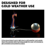 Camping Gas Stove 2800W Dual-Channel Silver Camp Cooking - Tophatter Daily Deals