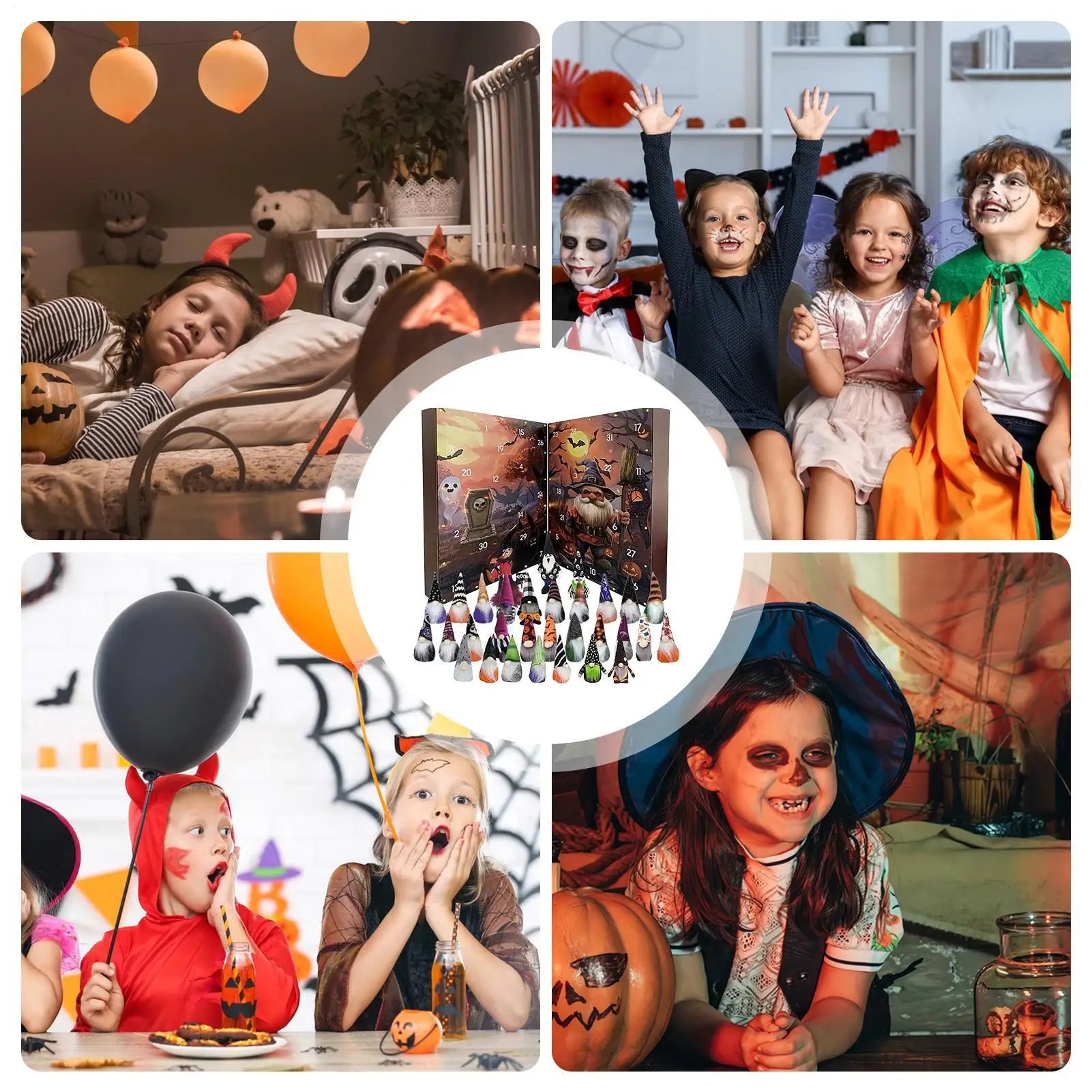 Gnome Countdown Calendar 24 Day Halloween Decor 2025 - Tophatter Daily Deals