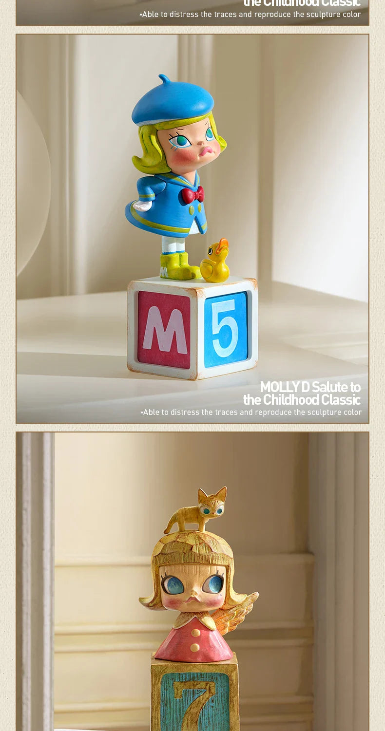Genuine Pop Mart Molly Anniversary Statues Classical Retro 2 Series Blind Box Figures Mythical - Tophatter Daily Deals