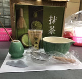 Ceramic Matcha Tea Set With Bamboo Whisk Gift Box Kit Set E - Tophatter Daily Deals