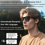 Smart Translation Glasses Bluetooth Call Voice Assistant - Tophatter Daily Deals
