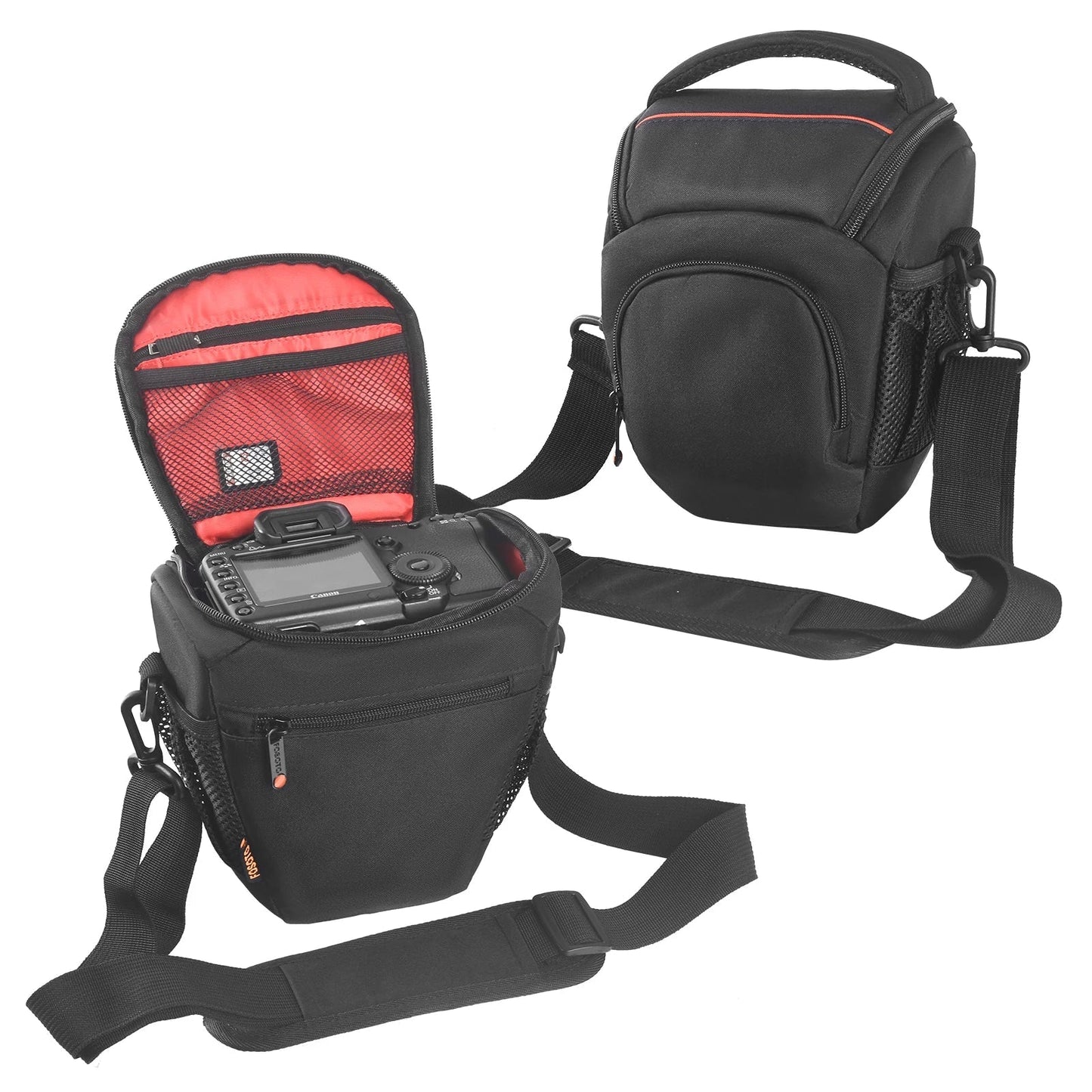 DSLR Camera Shoulder Bag Crossbody Black Camera Bags & Cases - Tophatter Daily Deals
