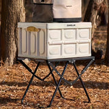 Folding Camping Table with Carry Handle Tripod Base Black Camp Furniture - Tophatter Daily Deals