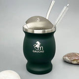 Yerba Mate Bombilla Set Stainless Steel Mate Kit Easy Clean - Tophatter Daily Deals